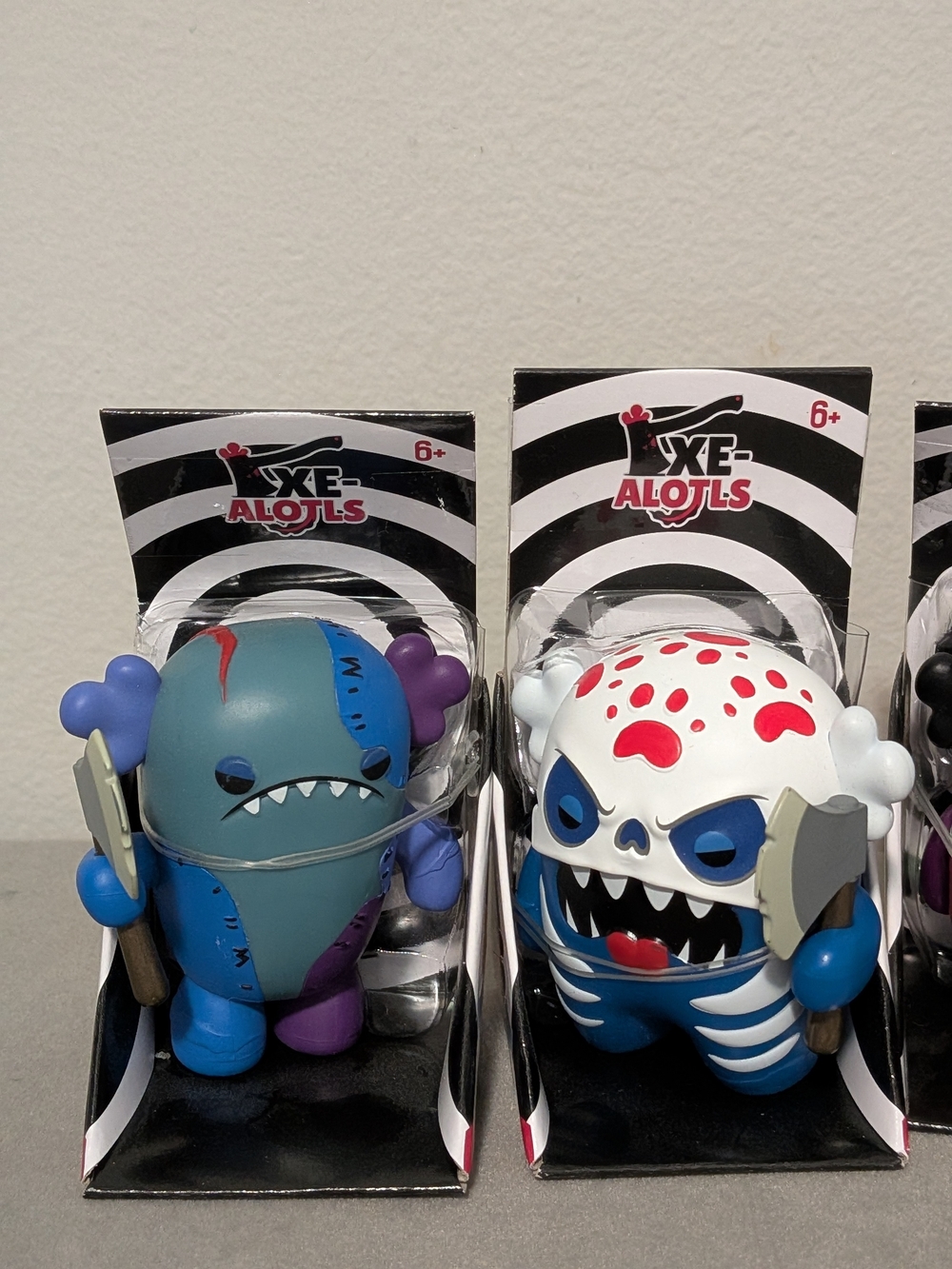 NEW AXE-ALOTLS Series 1 Full Set Of 6 Axolotls Holding Axes 2" Figures - Picture 2 of 6
